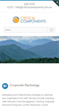 Mobile Screenshot of criticalcomponents.com.au