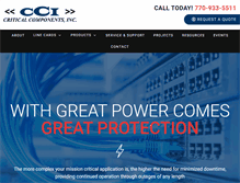 Tablet Screenshot of criticalcomponents.net